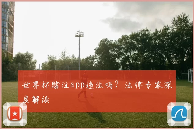 世界杯赌注app违法吗？法律专家深度解读