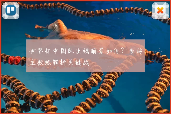 世界杯中国队出线前景如何?专访主教练解析关键战