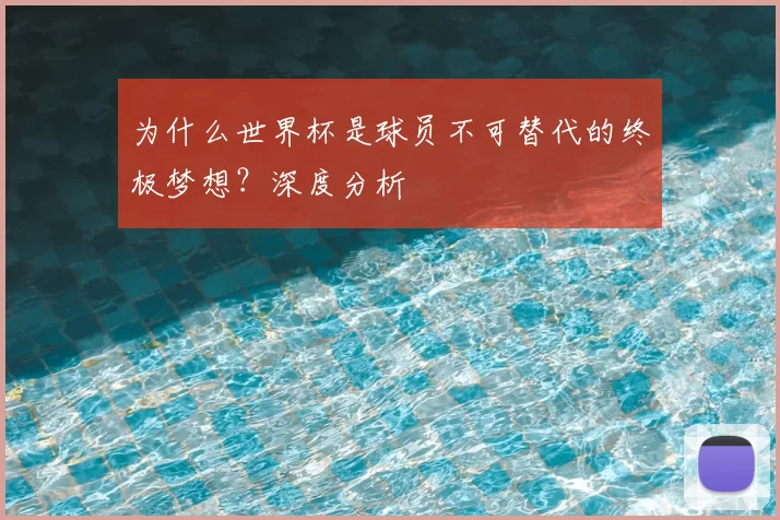为什么世界杯是球员不可替代的终极梦想?深度分析
